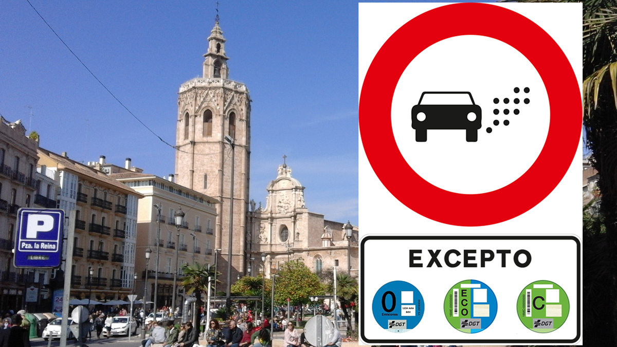 Spaans Verkeersbord Milieuzone Valencia Web