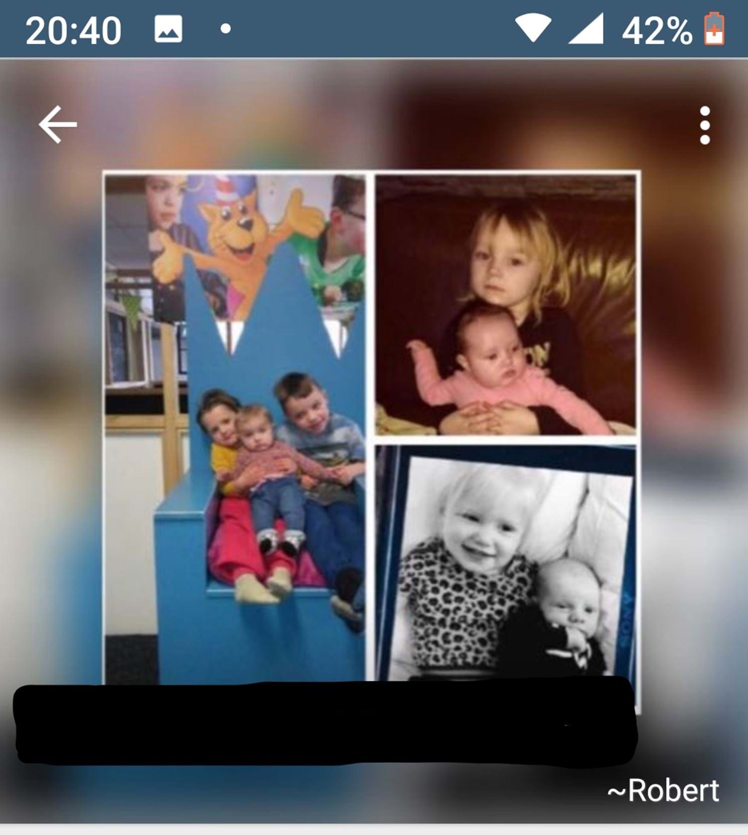 De zogenaamde koper heeft foto's van kinderen op zijn profiel op whatsapp.