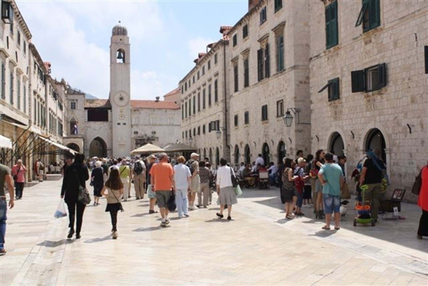 De hoofdstraat van Dubrovnik