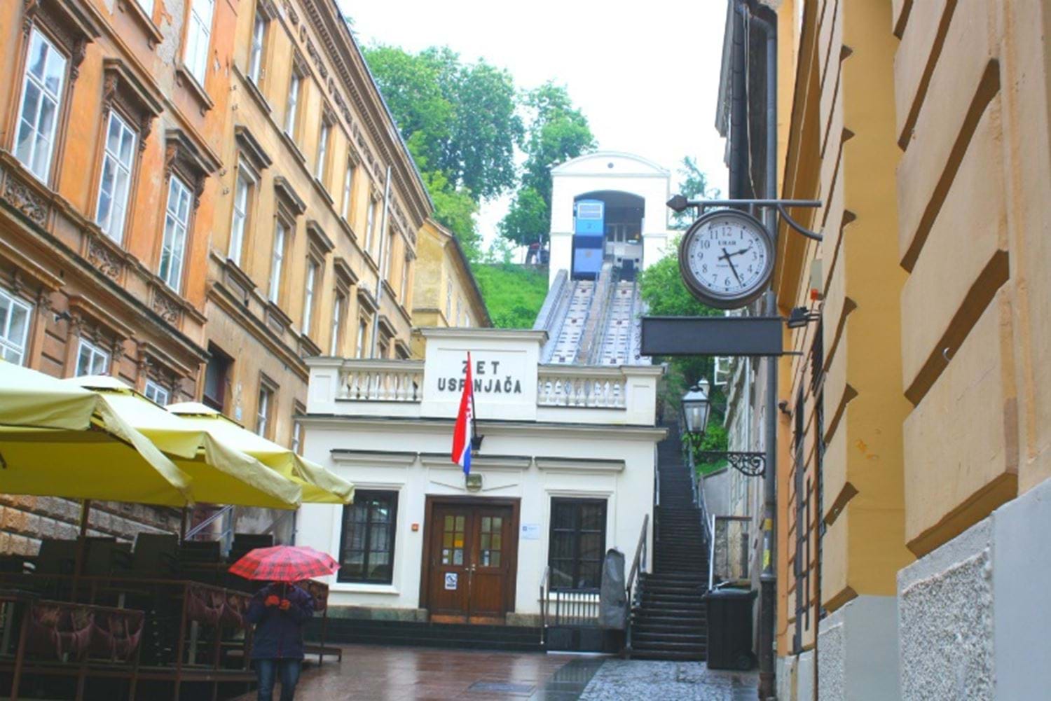 De kortste kabelbaan ter wereld in Zagreb