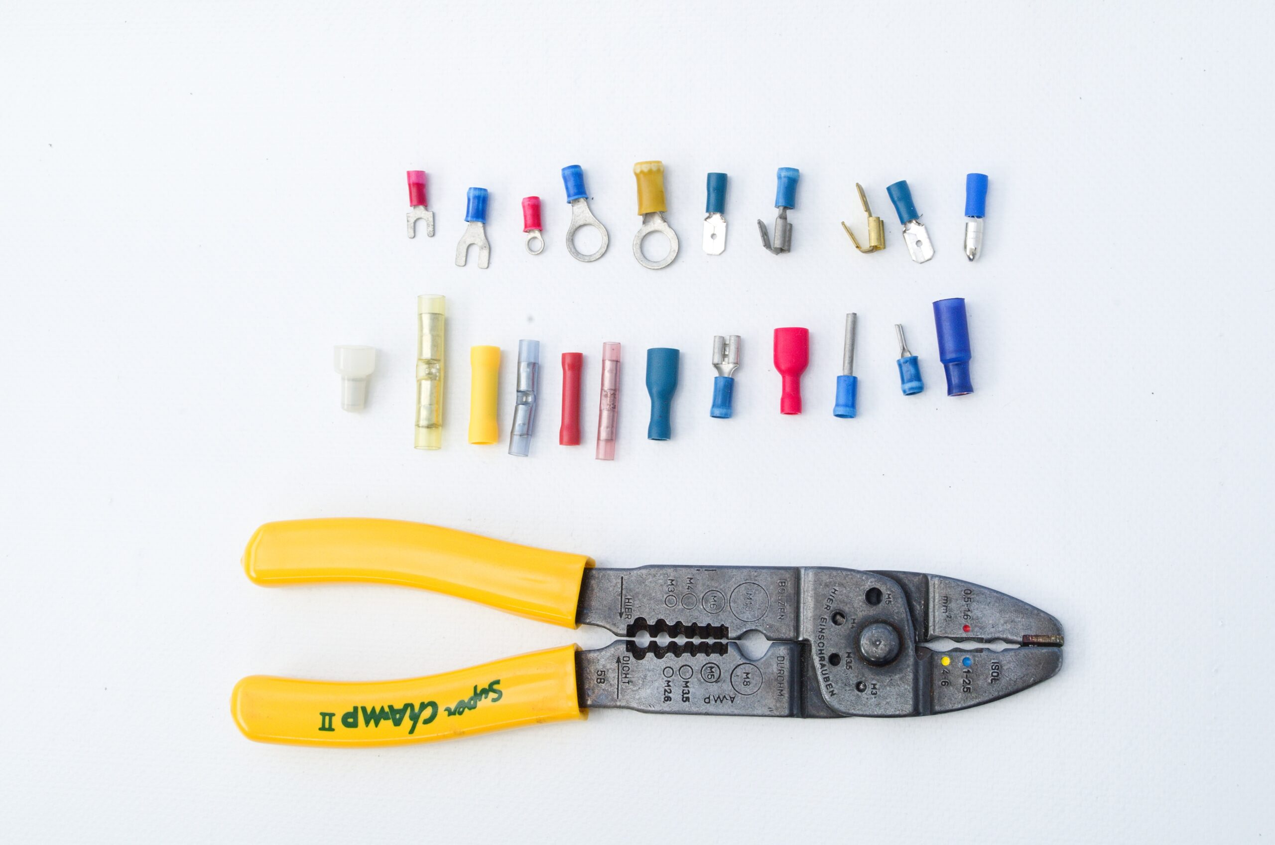 LUTER 30 Stuks Vertinde Koperen Kabelschoenen, Zware Accukabeluiteinden Terminals Draadconnectoren voor Elektrisch Krimpen, 6/4 / 2AWG