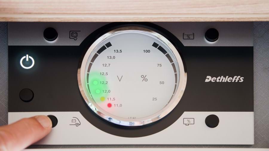 Accuconditiemeter- display accuspanning
