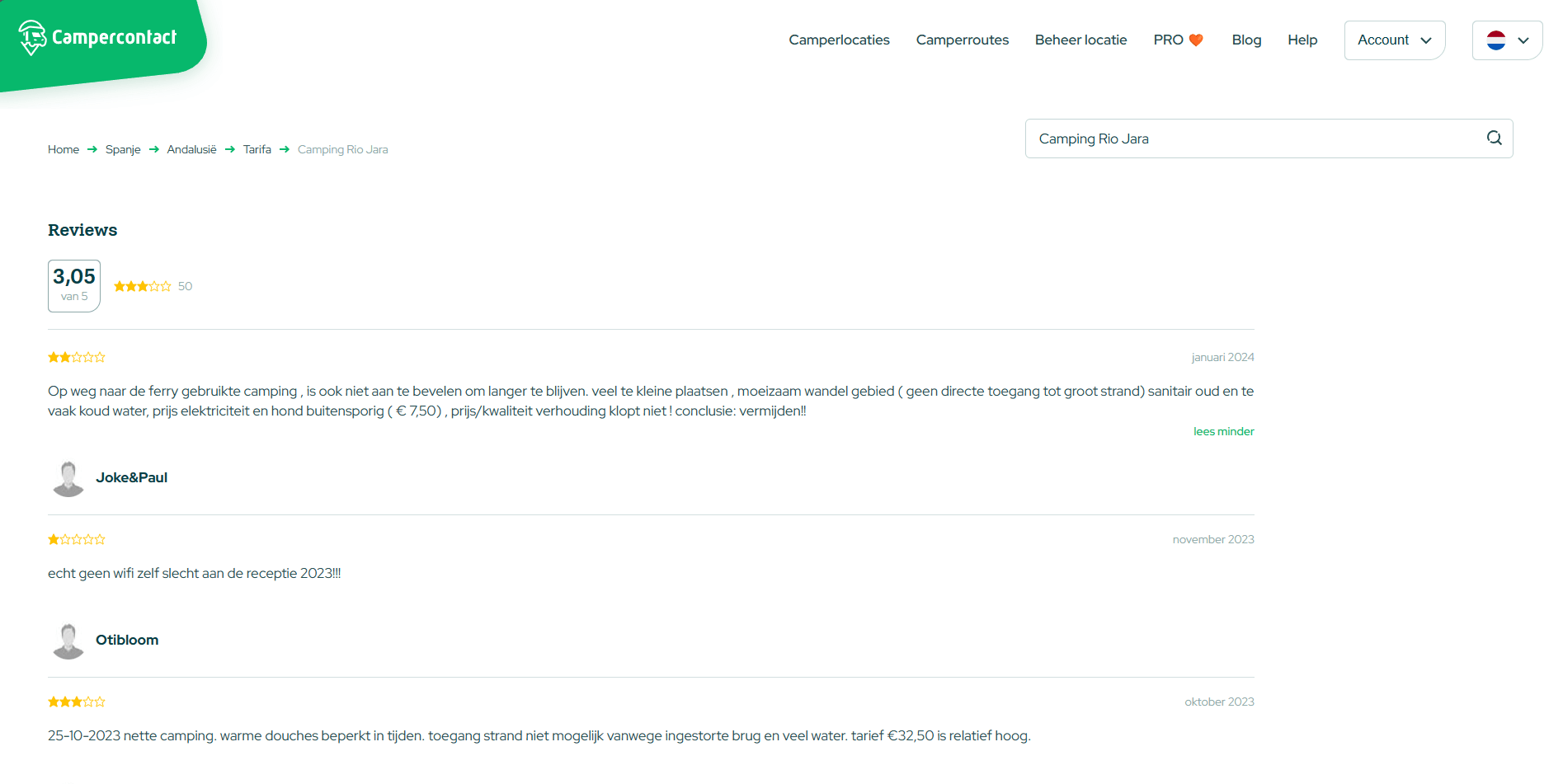 de app Campercontact