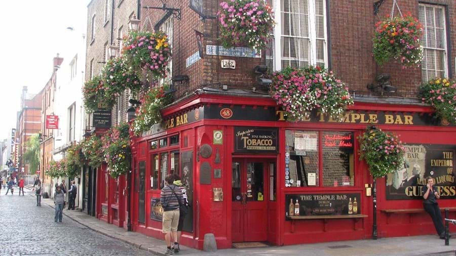Winkelhoek / Tempelbar in Dublin Ierland
