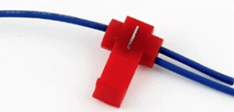 Aftakconnector gemonteerd