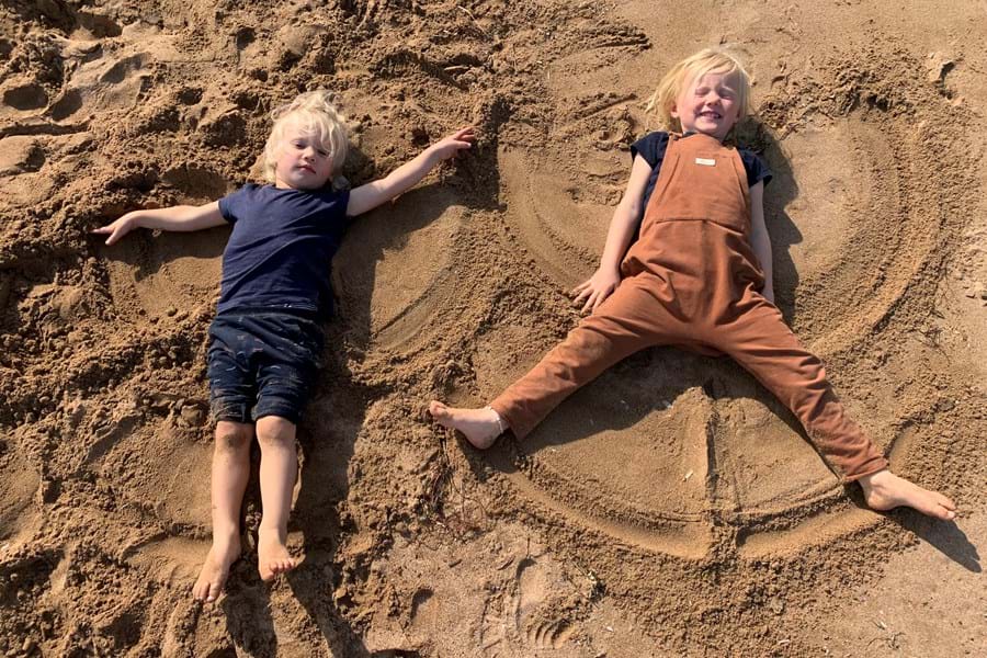 Kinderen zand