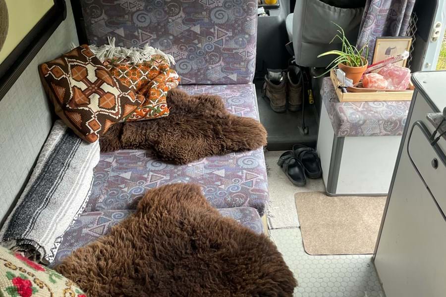Camper binnen interieur