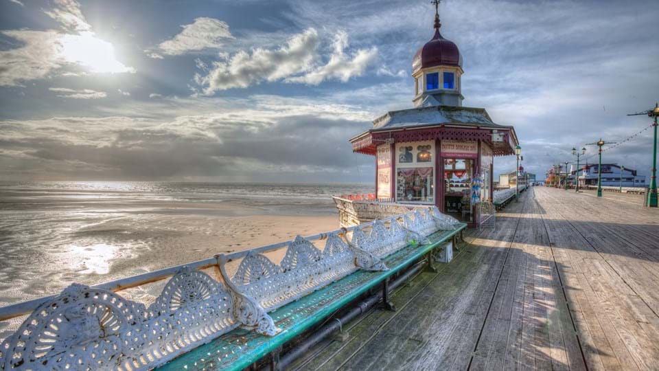 Blackpool noord pier in Engeland
