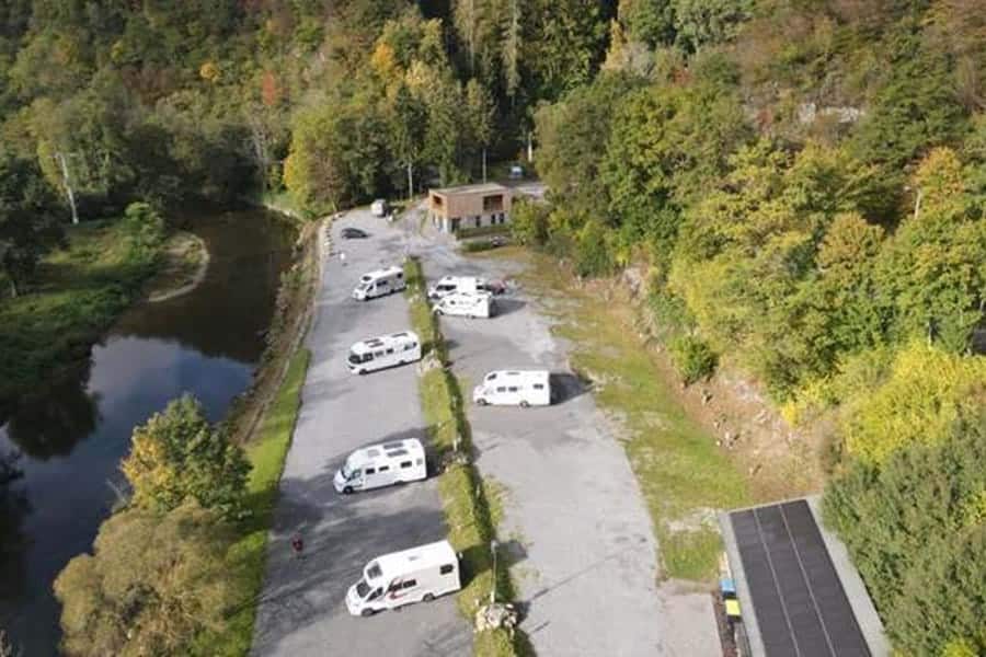 Motorhomepark Le Vedeur, Durbuy, Luxemburg