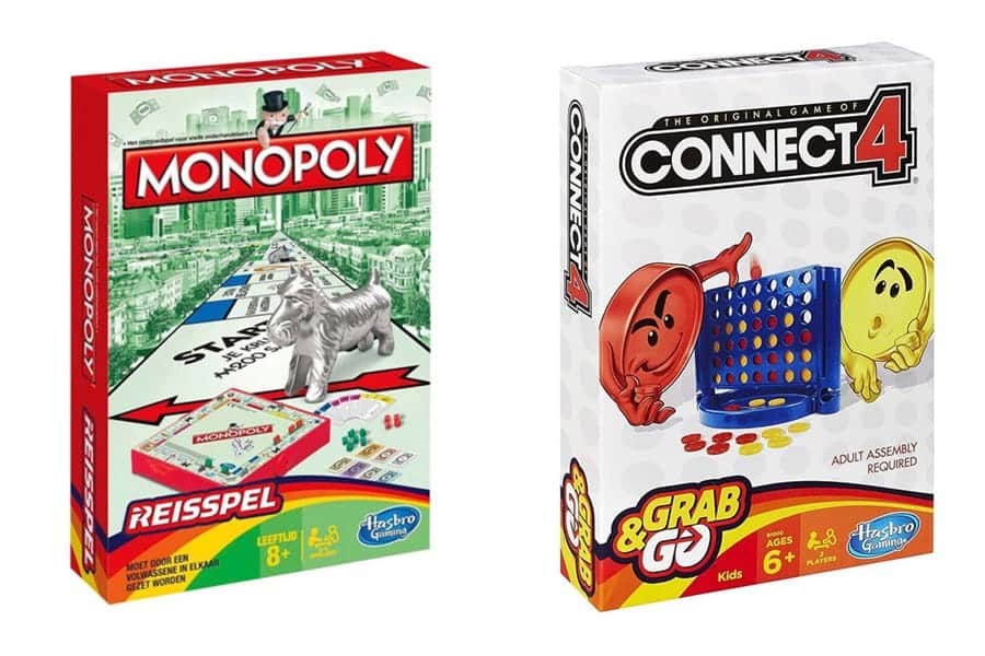 reisspellen monopoly connect4