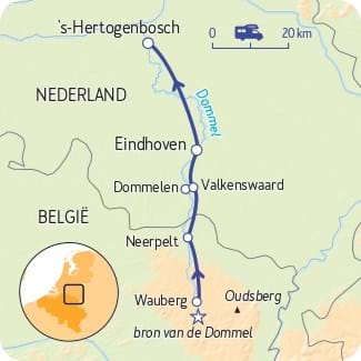 routekaart_campertocht_dommel_