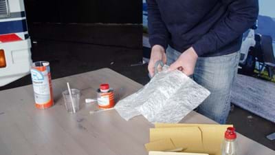 Glasmat op maat knippen