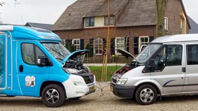 starthulp voor de camper - met zware startkabels
