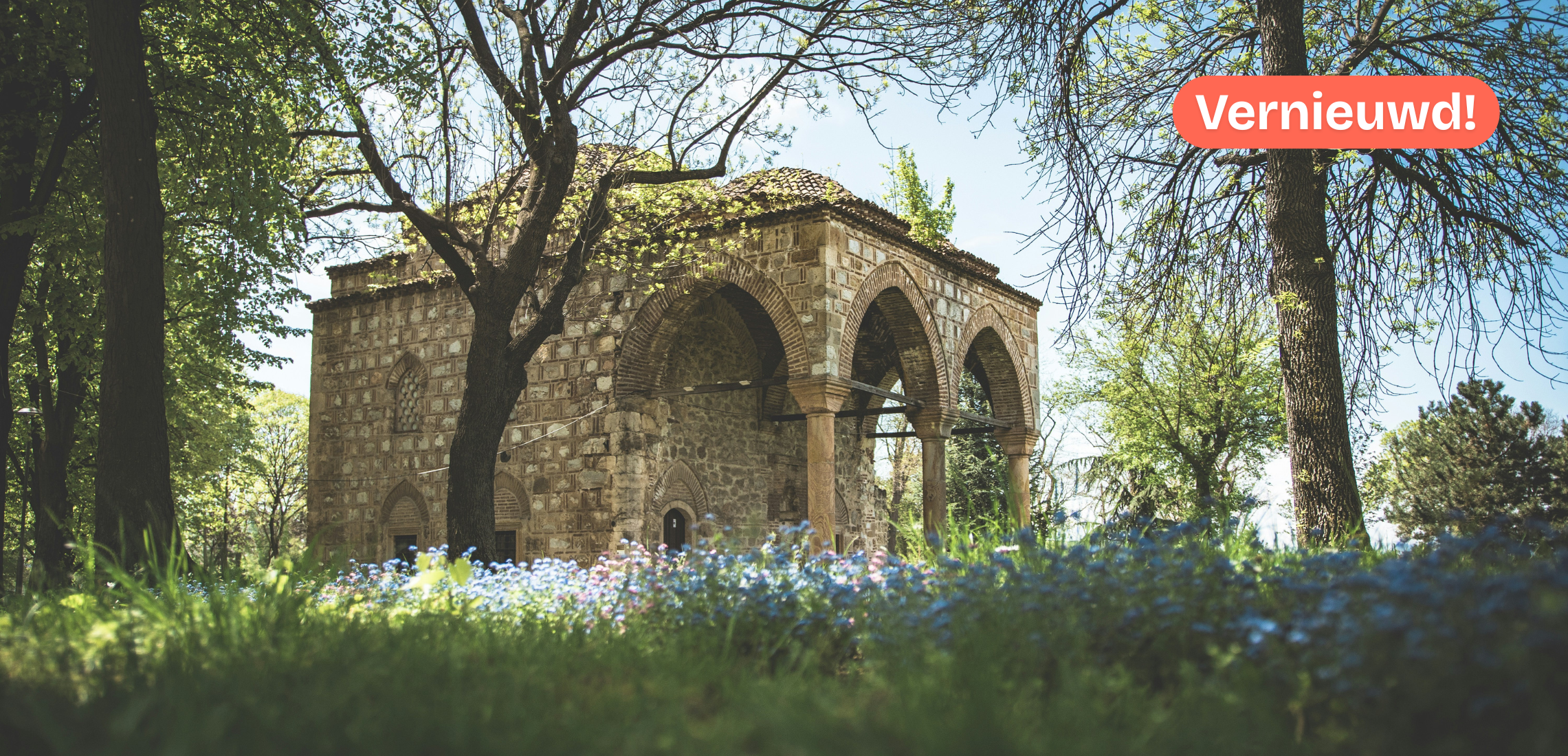 Oud stenen gebouw in Niš, Servië.