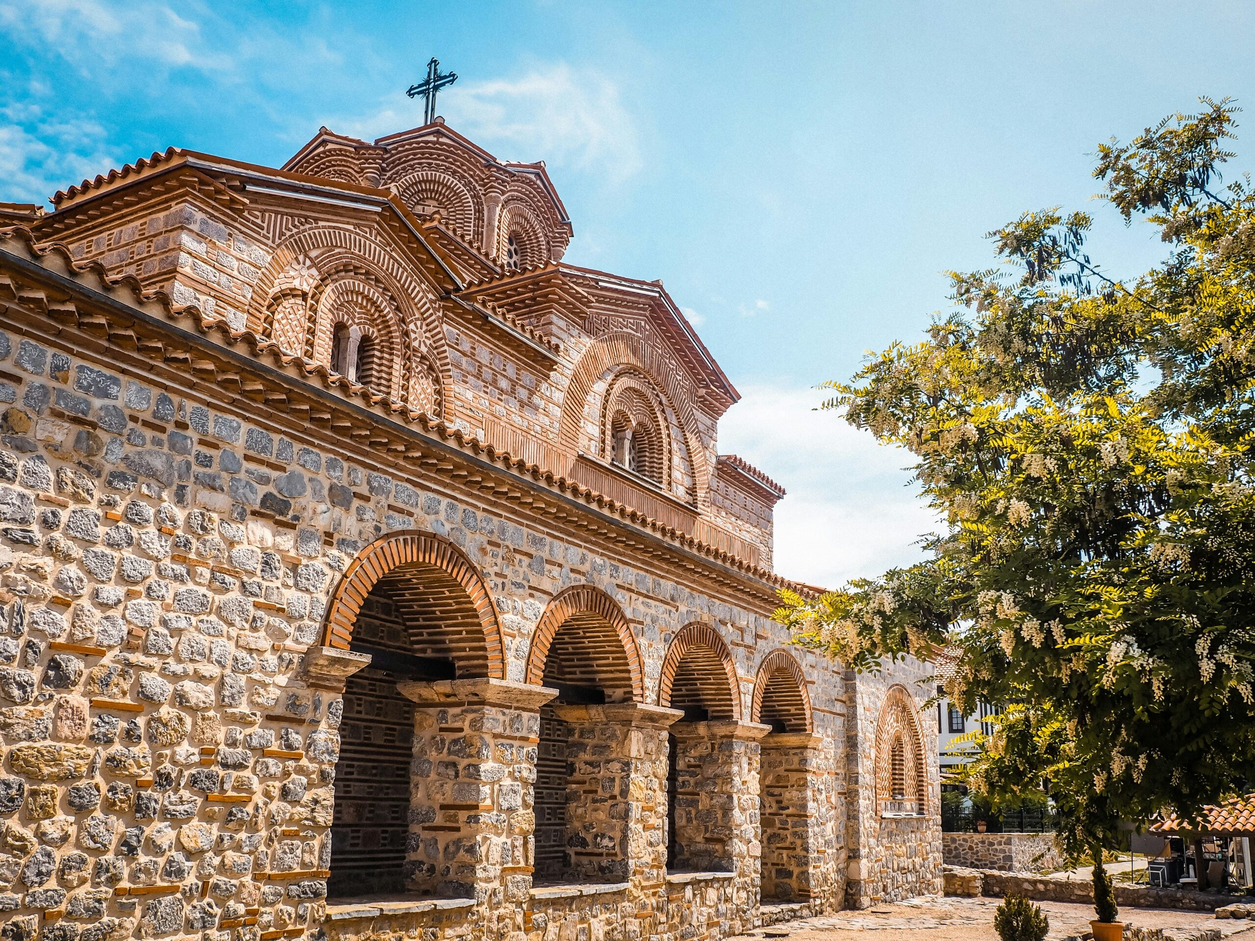 Kerk in Ohrid, Noord-Macedonië