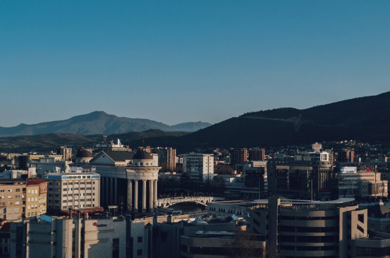 Uitzicht Skopje, Noord-Macedonië