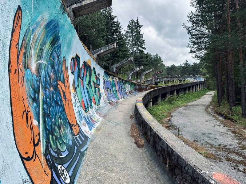 Graffiti in Sarajevo, Bosnië
