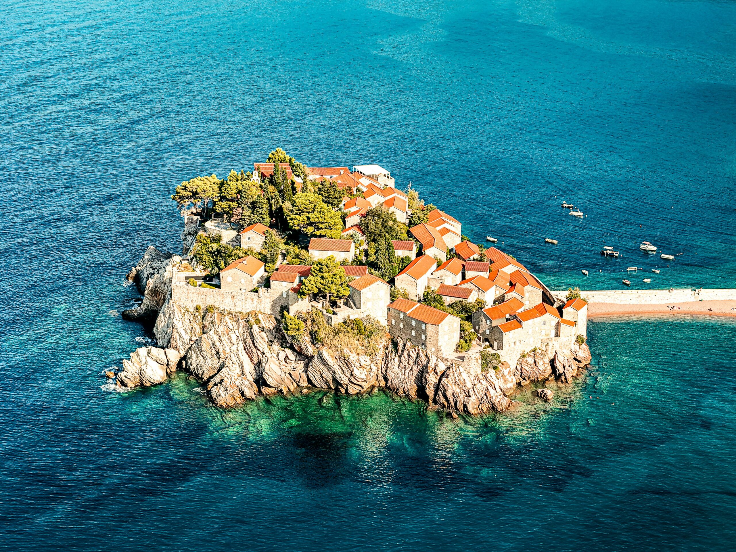 Eilandje bij Kotor, Montenegro