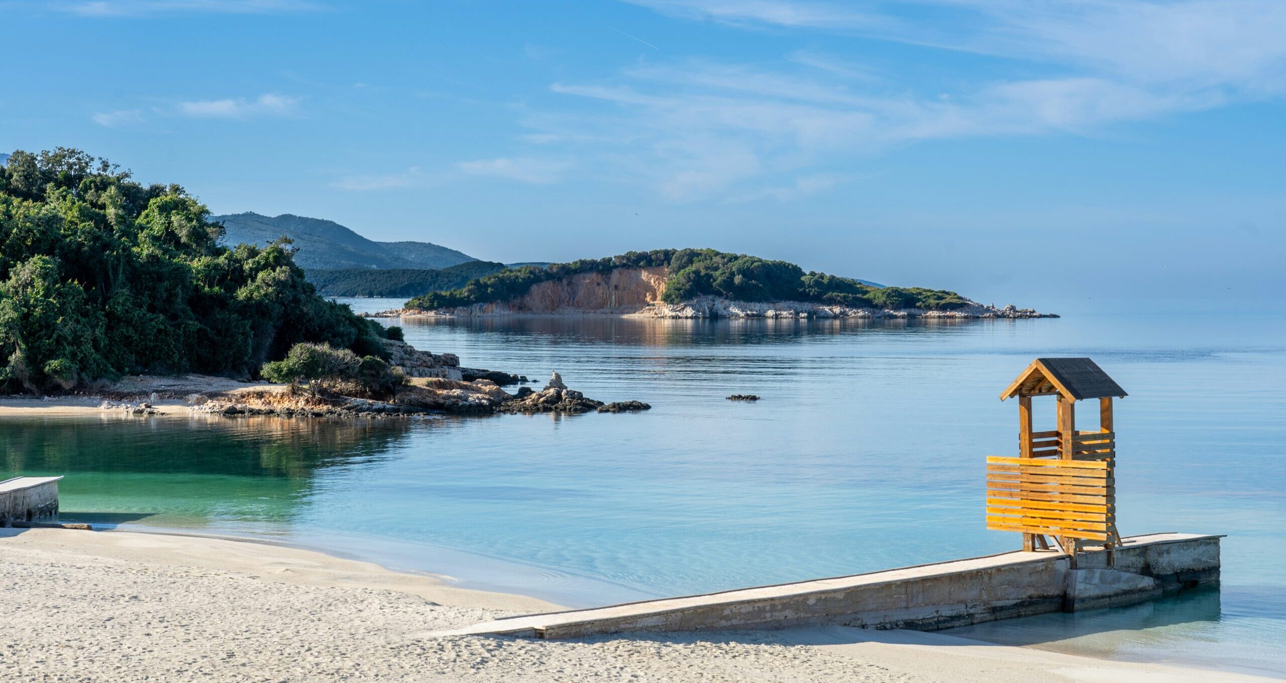 Strand van Ksamil, Albanië