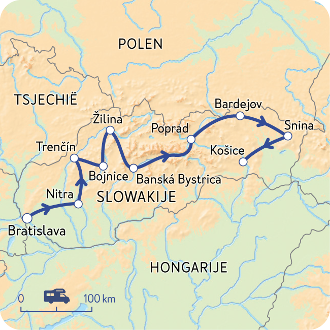 Routekaart Slowakije