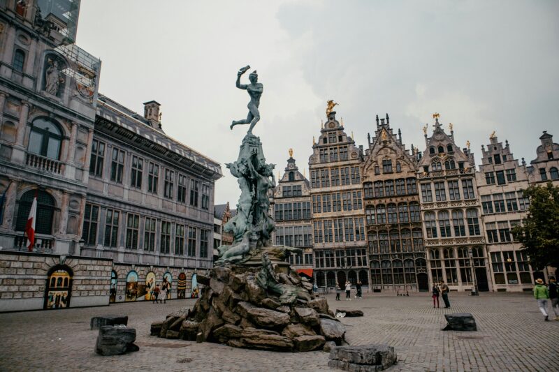 Standbeeld in Antwerpen, België