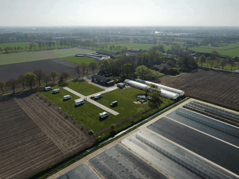 Camperplaats Vensbroekje luchtfoto