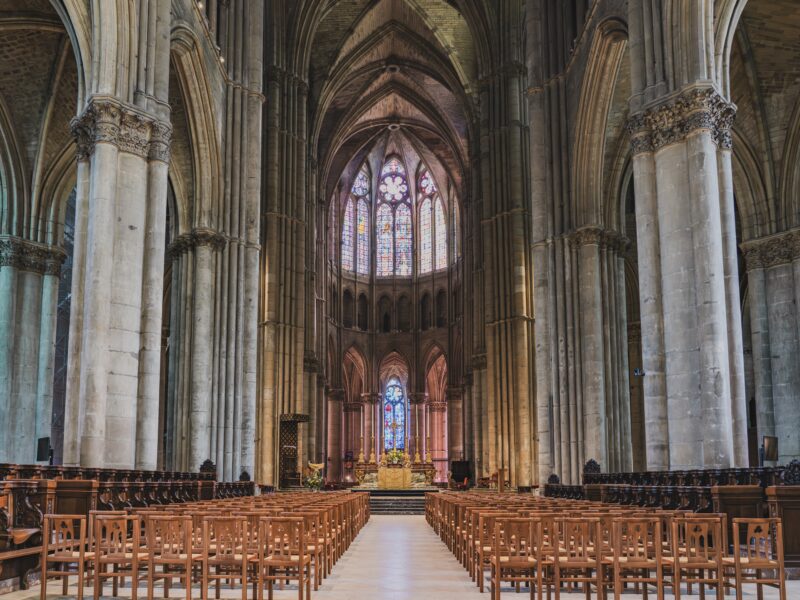 Kerk in Reims, Frankrijk