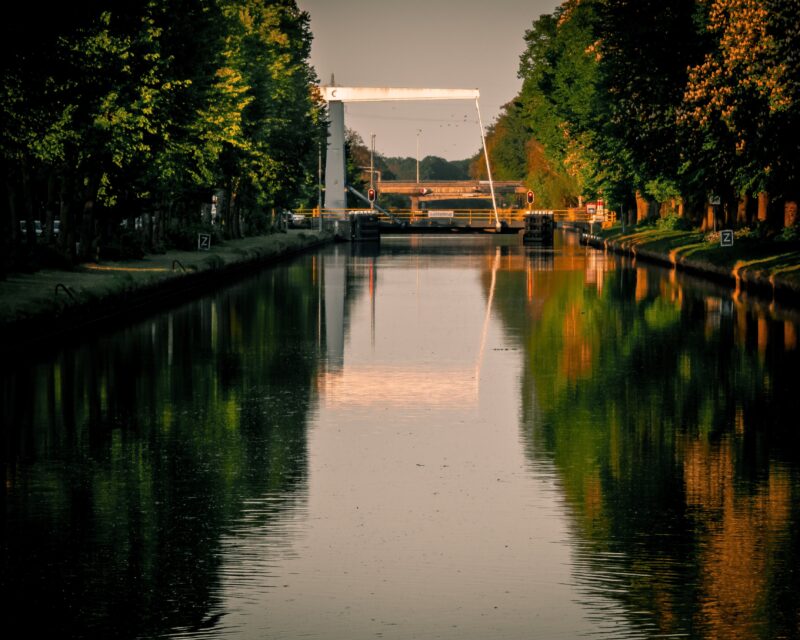 rivier in Weert, Nederland
