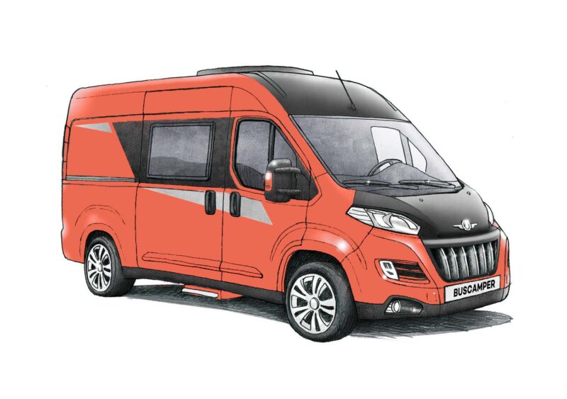 De buscamper – oranje