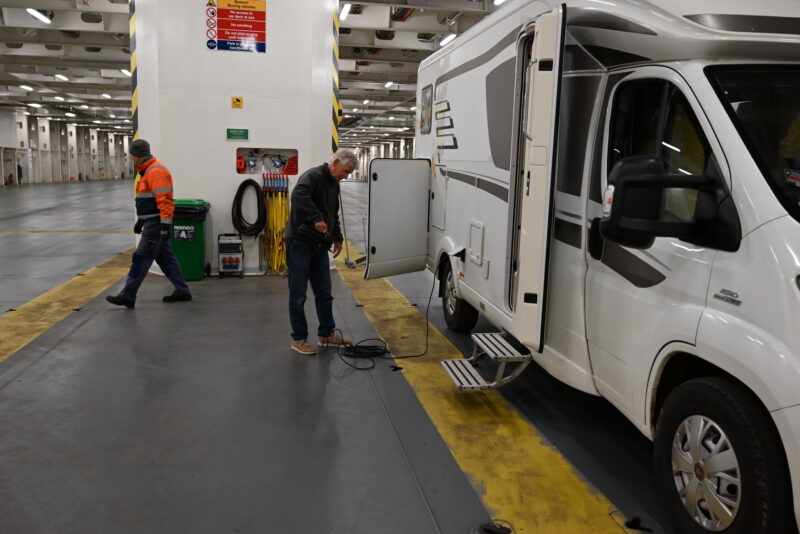 op de ferry van Zweden naar Finland