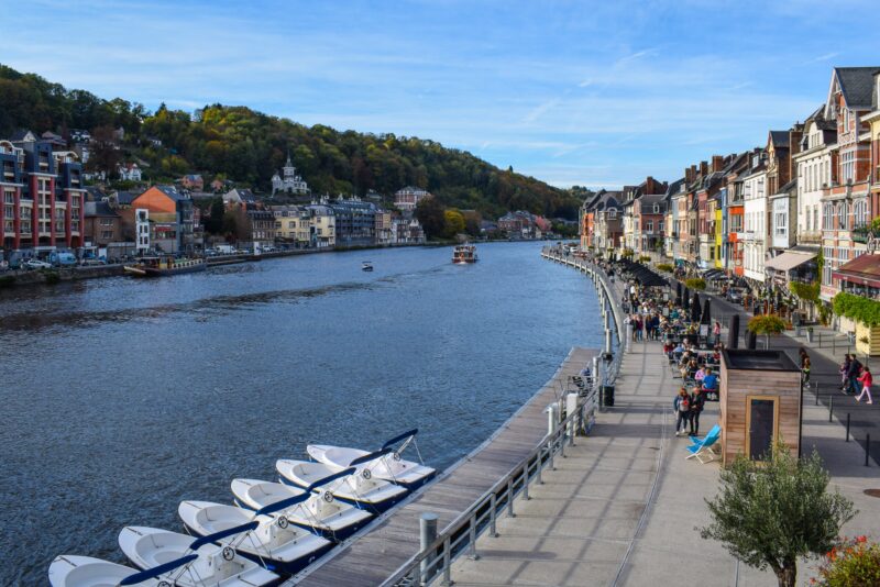 Uitzicht over de Maas in Dinant.