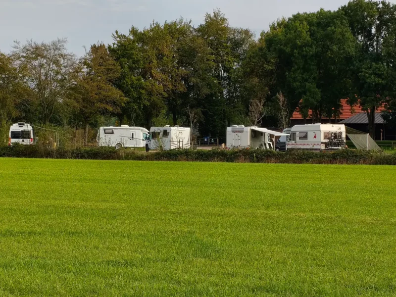 Afbeelding van verschillende campers op Camperplaats Hoeve de Schans